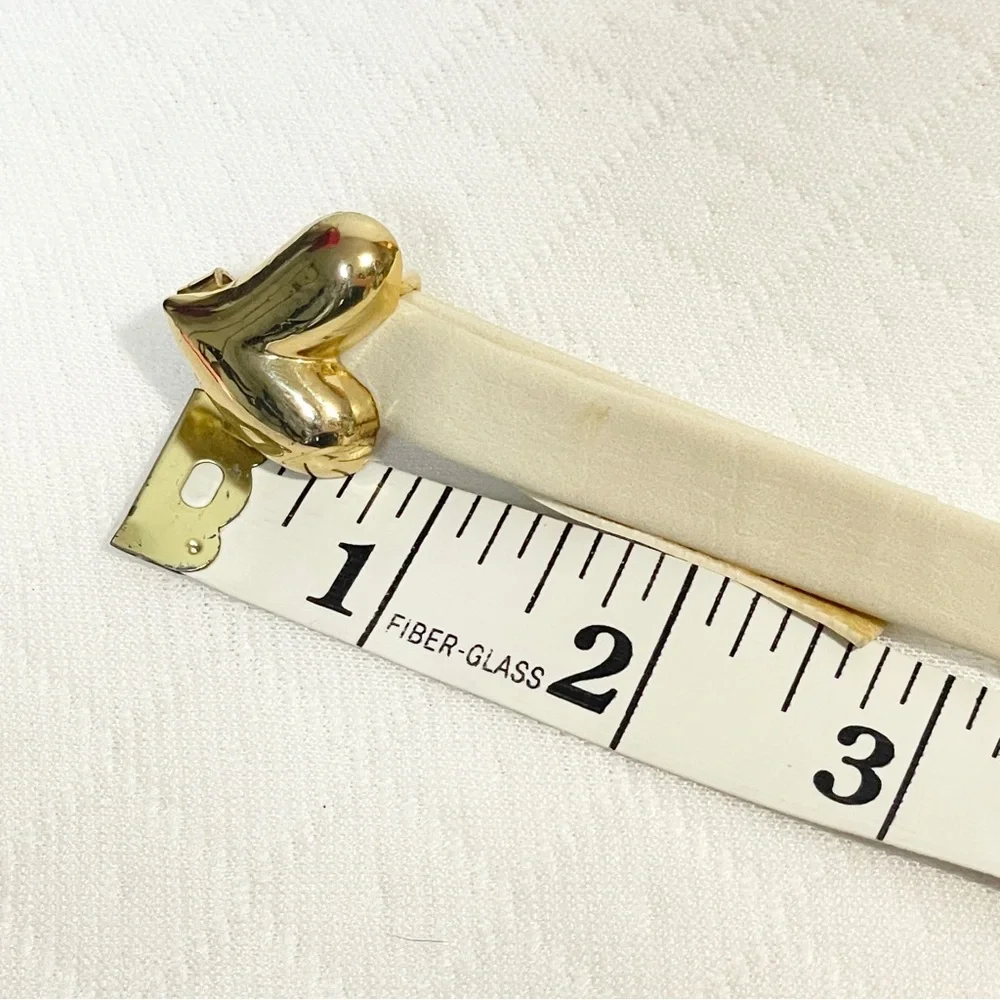 Vintage Cream skinny‎ Belt with Gold Hearts Hook Closure
